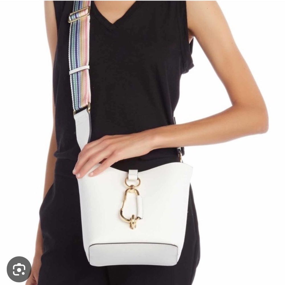 Zac Zac Posen Belay White Leather Bucket Bag